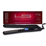 HSI Professional Digital Ceramic Tourmaline Ionic Flat Iron Hair Straightener with Glove, Pouch and Argan Oil Treatment